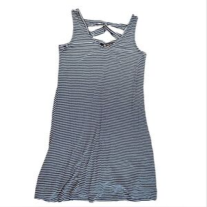Cable & Gauge Navy Stripe Sun Dress Small